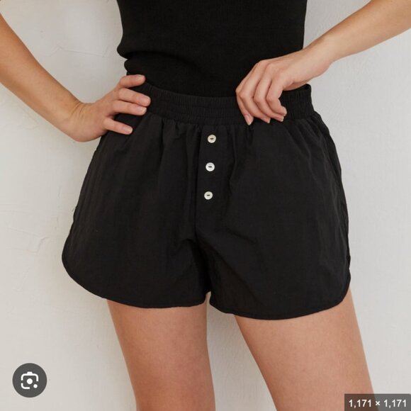 Donni Nylon Shorts - Black - Picture 1 of 4